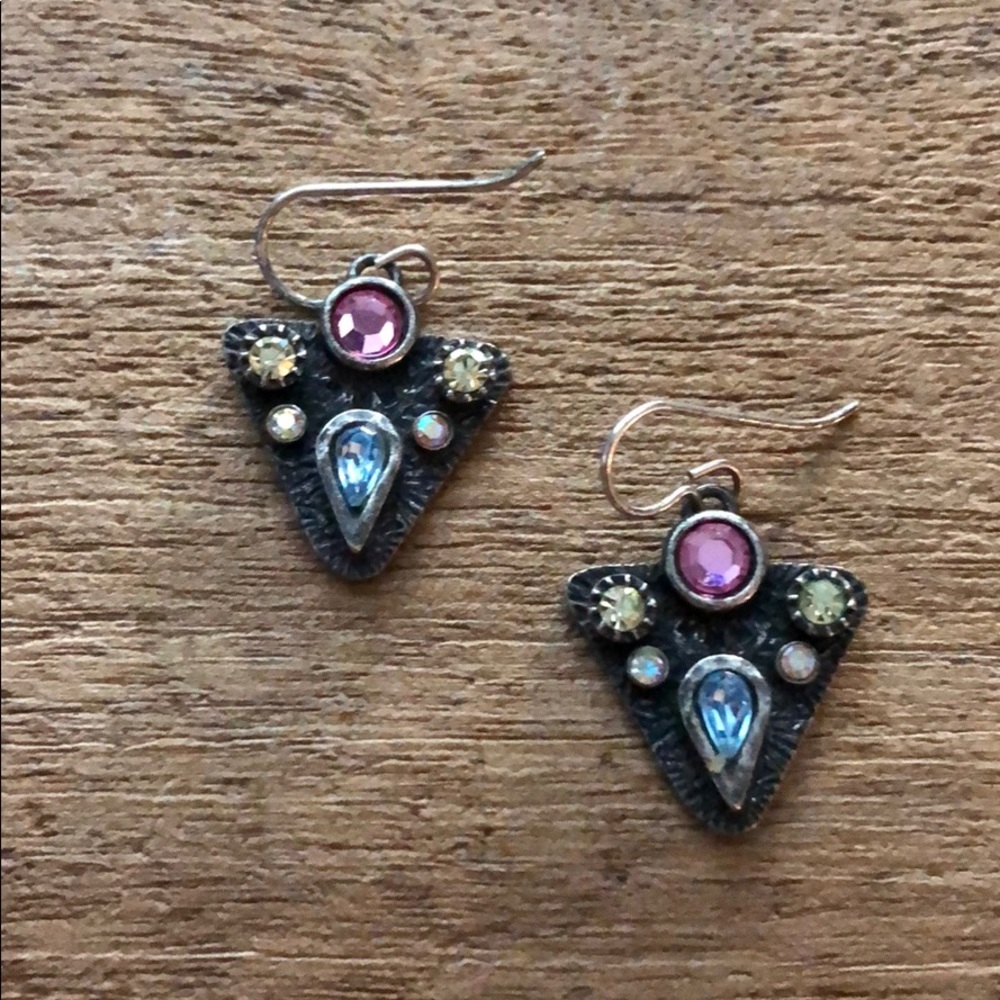Patricia Locke triangle dangle earrings